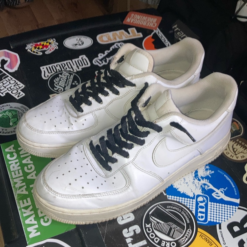 White Nike Air Force 1s